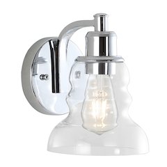 Manhattan Vintage Metal/Glass Industrial Rustic Led Vanity