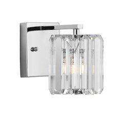 Coco Prism Vintage Metal/Glass Classic Glam Led Vanity Light