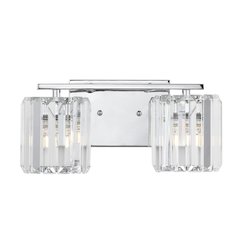 Coco Prism Vintage Metal/Glass Classic Glam Led Vanity Light