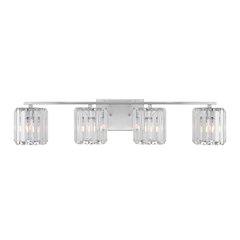 Coco Prism Vintage Metal/Glass Classic Glam Led Vanity Light