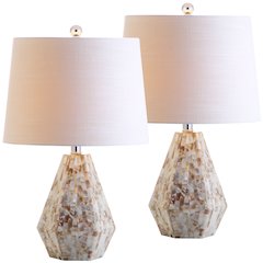 Isabella Seashell Led Table Lamp (Set Of 2)