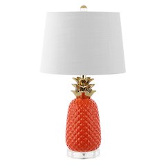 Pineapple Ceramic Led Table Lamp
