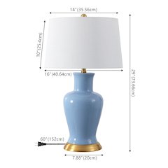 Julian Traditional Classic Ceramic Urn LED Table Lamp