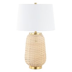 Chakrii Rustic Bohemian Ironrattan Led Table Lamp With Pull Chain