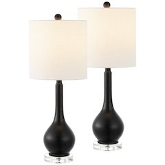 Dylan Metal/Crystal Teardrop Led Table Lamp