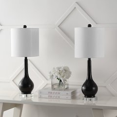 Dylan Metal/Crystal Teardrop Led Table Lamp