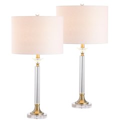 Mark Crystal/Metal Led Table Lamp (Set Of 2)