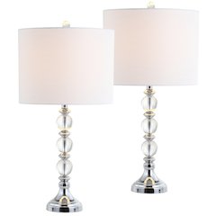 Paul Crystal/Metal Led Table Lamp (Set Of 2)