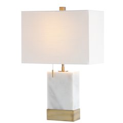 Trevor Marbleiron Gold Modern Console Led Table Lamp