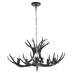 Eldora Adjustable Resin Antler Led Chandelier
