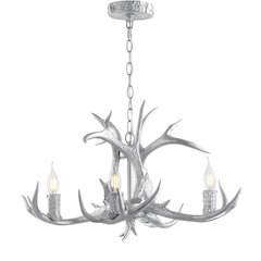 Eldora Adjustable Resin Antler Led Chandelier