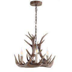 Eldora Adjustable Resin Antler Led Chandelier