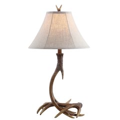 Antler Rustic Resin Led Table Lamp