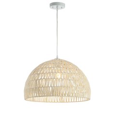 Campana Bohemian Modern Woven Rattaniron Led Pendant