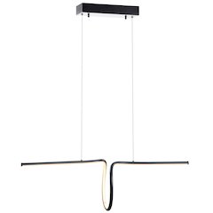 Ali Dimmable Adjustable Integrated Led Metal Linear Pendant