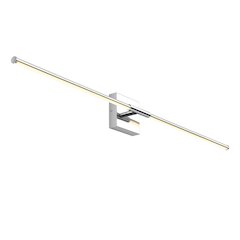 Makena 32" Modern Minimalist Dimmable Integrated LED Metal Wall Sconce, Chrome