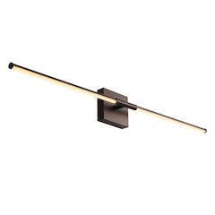 32" Minimalist Dimmable Integrated LED Metal Wall Sconce, Oil Rubbed Bronze