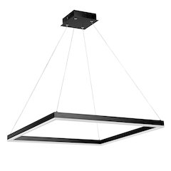 Baxter Modern Contemporary Aluminum Integrated Led Hoop Pendant
