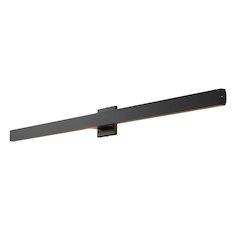 Metal 350-Degree Rotate Dimmable Integrated Linear LED Wall Sconce, Black