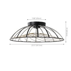 Contemporary Adjustable Silicone Rope Metal Dimmable Integrated LED Chandelier