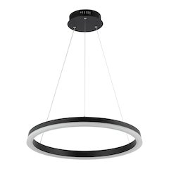 Baxter Modern Contemporary Aluminum Integrated Led Hoop Pendant