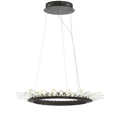 Elsa Adjustable Integrated Led Modern Crystal Pendant