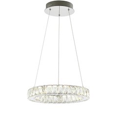 Reese Adjustable Integrated Led Metal/Crystal Pendant Pendant