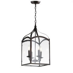 Ruth Traditional Classic Lantern Metal/Glass Led Pendant