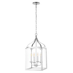 Ruth Traditional Classic Lantern Metal/Glass Led Pendant