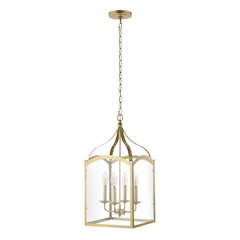 Ruth Traditional Classic Lantern Metal/Glass Led Pendant