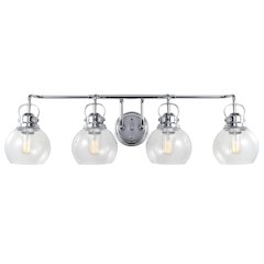 Shirley Metal Bubbled Glass Vanity Light