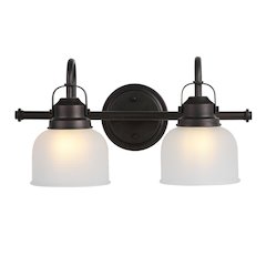 Virginia Metal/Glass Led Vanity Light