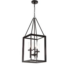 Anna Metal/Glass Led Pendant