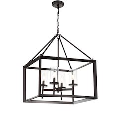 Anna Metal/Glass Led Pendant
