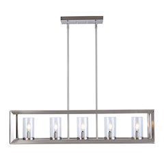 Anna Linear Metal/Glass Led Pendant