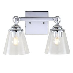 Marion Hurricane Metal/Glass Vanity