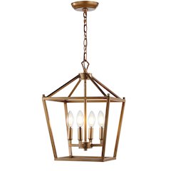 Pagodabulb Lantern Metal Led Pendant