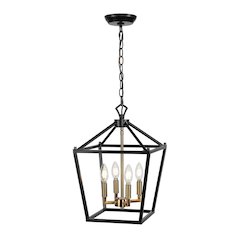 Pagodabulb Lantern Metal Led Pendant