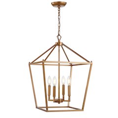 Pagodabulb Lantern Metal Led Pendant