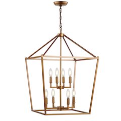Pagodabulb Lantern Metal Led Pendant