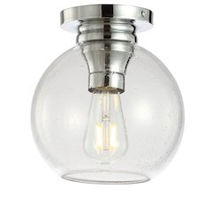Atlas Metal/Glass Led Flush Mount