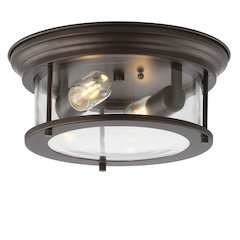 Lauren Metal/Glass Led Flush Mount