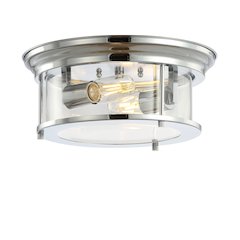Lauren Metal/Glass Led Flush Mount