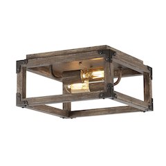 Magnolia Iron Rustic Farmhouse Led Flush Mount