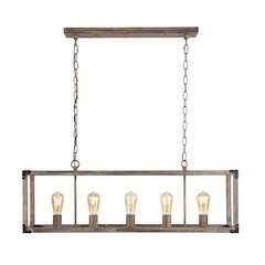 Magnolia Adjustable Iron Rustic Farmhouse Led Pendant