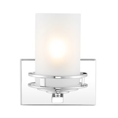 Fairfax Metal/Frosted Glass Contemporary Glam Led Vanity Light