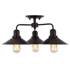 Calvin Iron Industrial Led Pendant