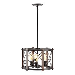 Ferme Adjustable Iron Rustic Farmhouse Led Pendant