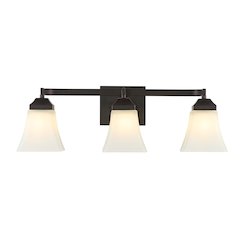 Staunton Iron/Glass Modern Cottage Led Vanity Light