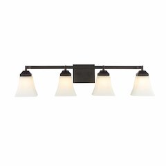 Staunton Iron/Glass Modern Cottage Led Vanity Light